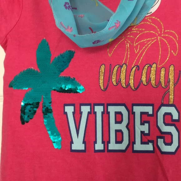 LOVE @ FIRST SIGHT T-SHIRT W MATCHING HEAD BAND - Picture 2 of 6